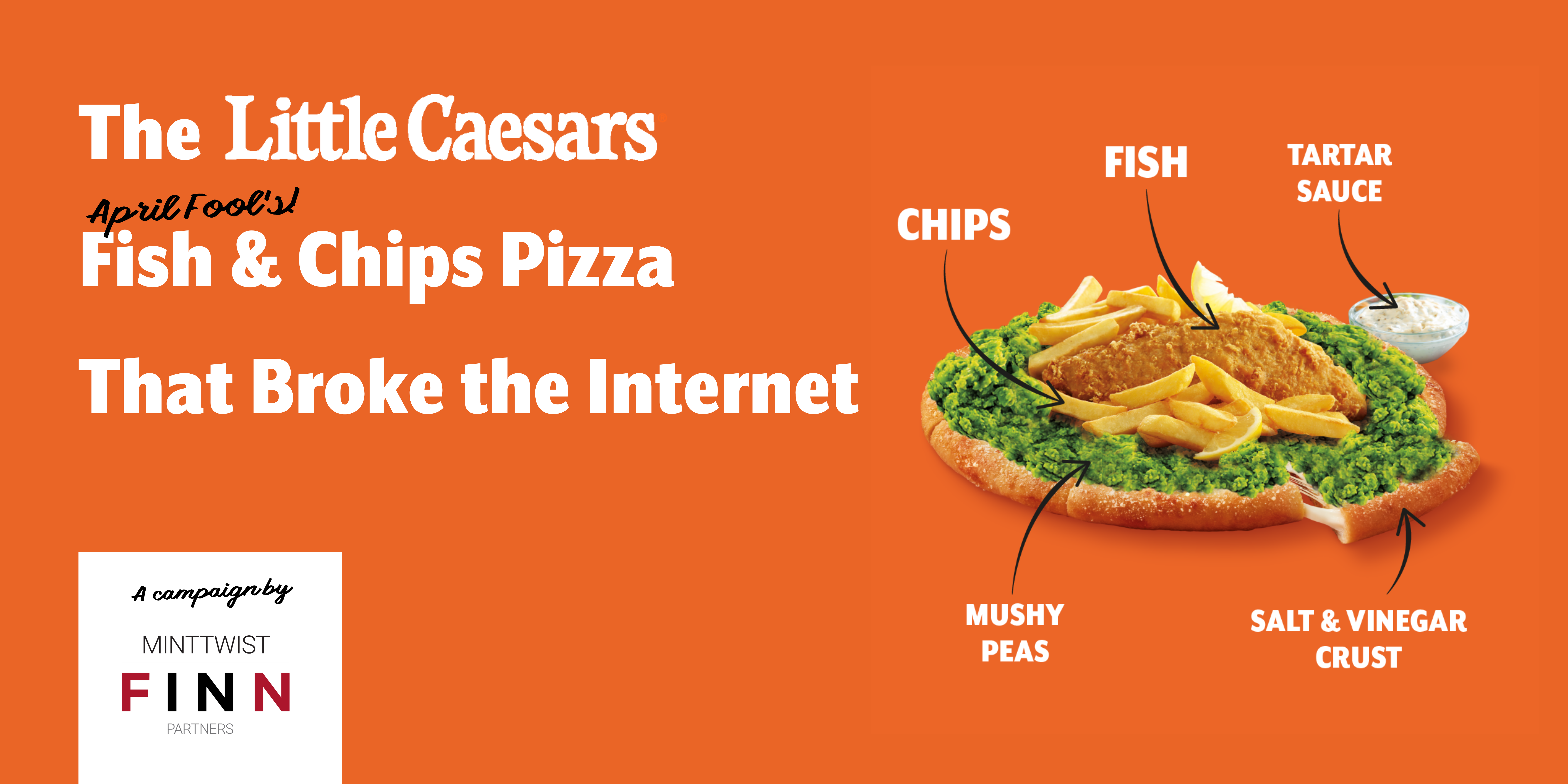 Image: MintTwist (FINN Partners) shortlisted twice in the UK Social Media Awards for their quirky April Fool’s campaign with Little Caesars