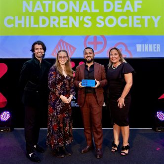 Image: National Deaf Children’s Society Celebrate Their Award Winning Campaign.