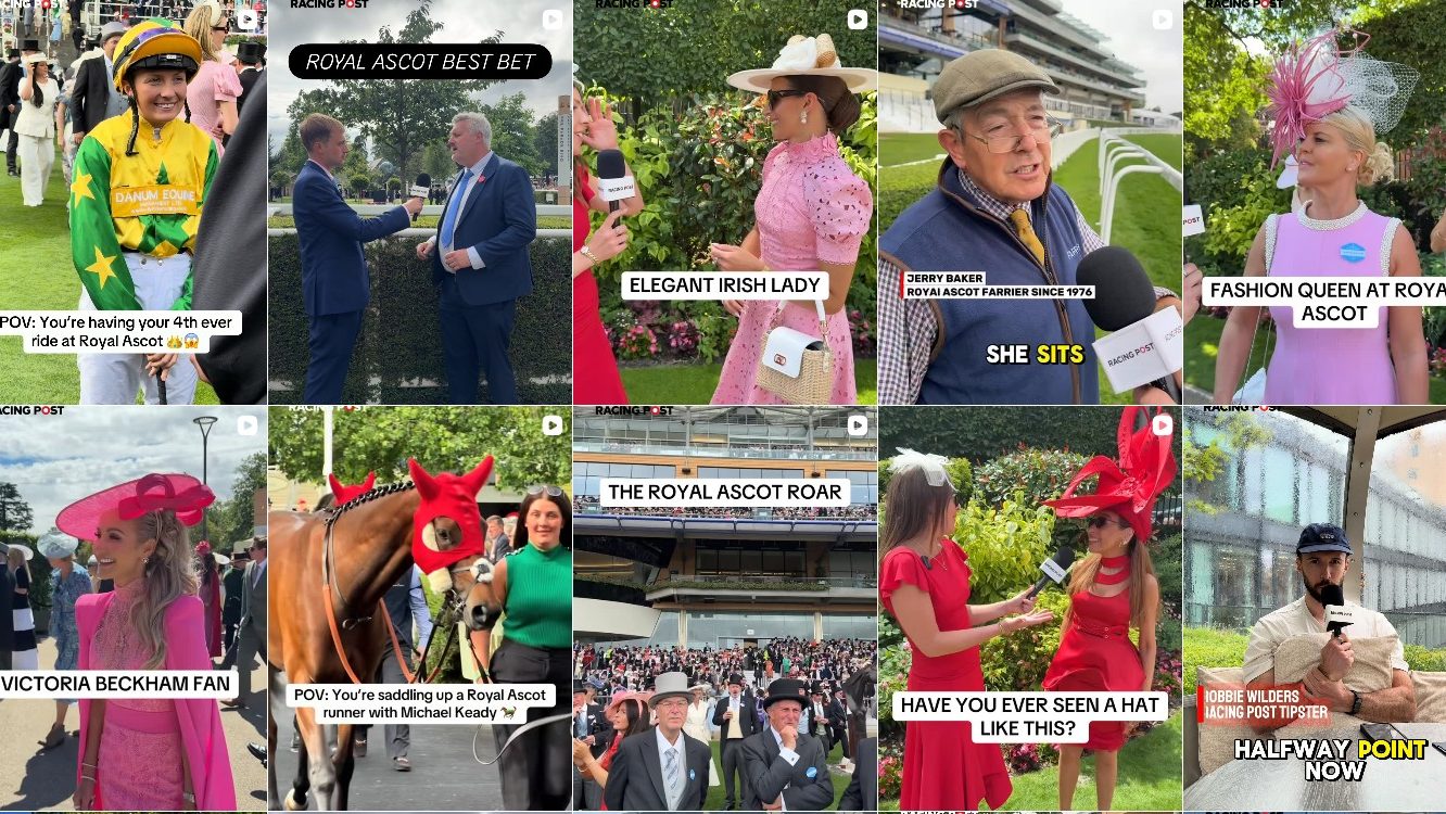 Image: Racing Post Celebrating their Social Media Awards Nomination