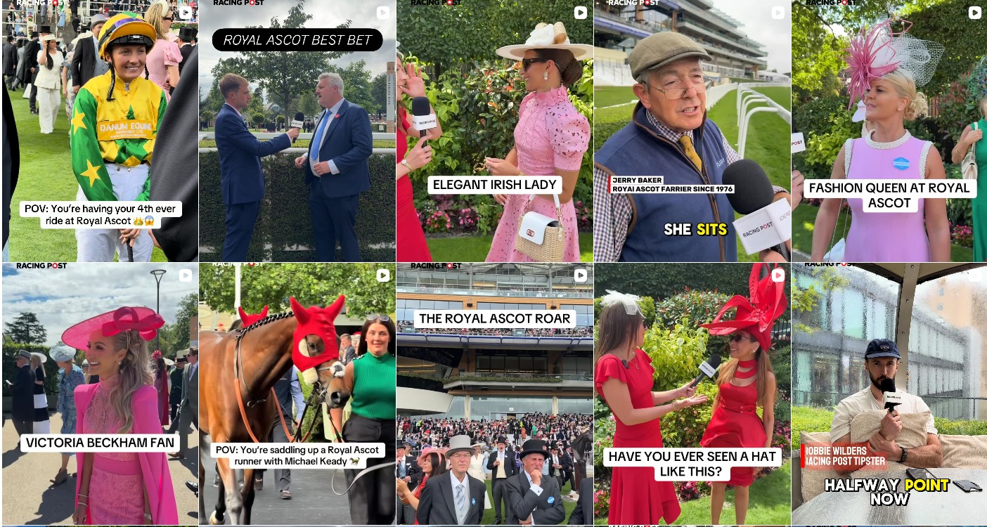 Image: Racing Post Celebrating their Social Media Awards Nomination